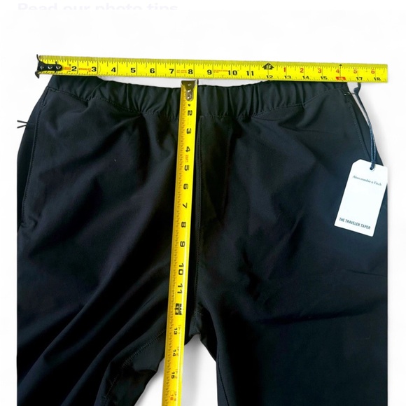 NWT Abercrombie & Fitch Traveler Skinny Taper Pants Black Men’s Small Y2K NEW - Picture 6 of 11